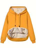 Varm hettegenser i fleece for dame – myk og lun hoodie til vinteren