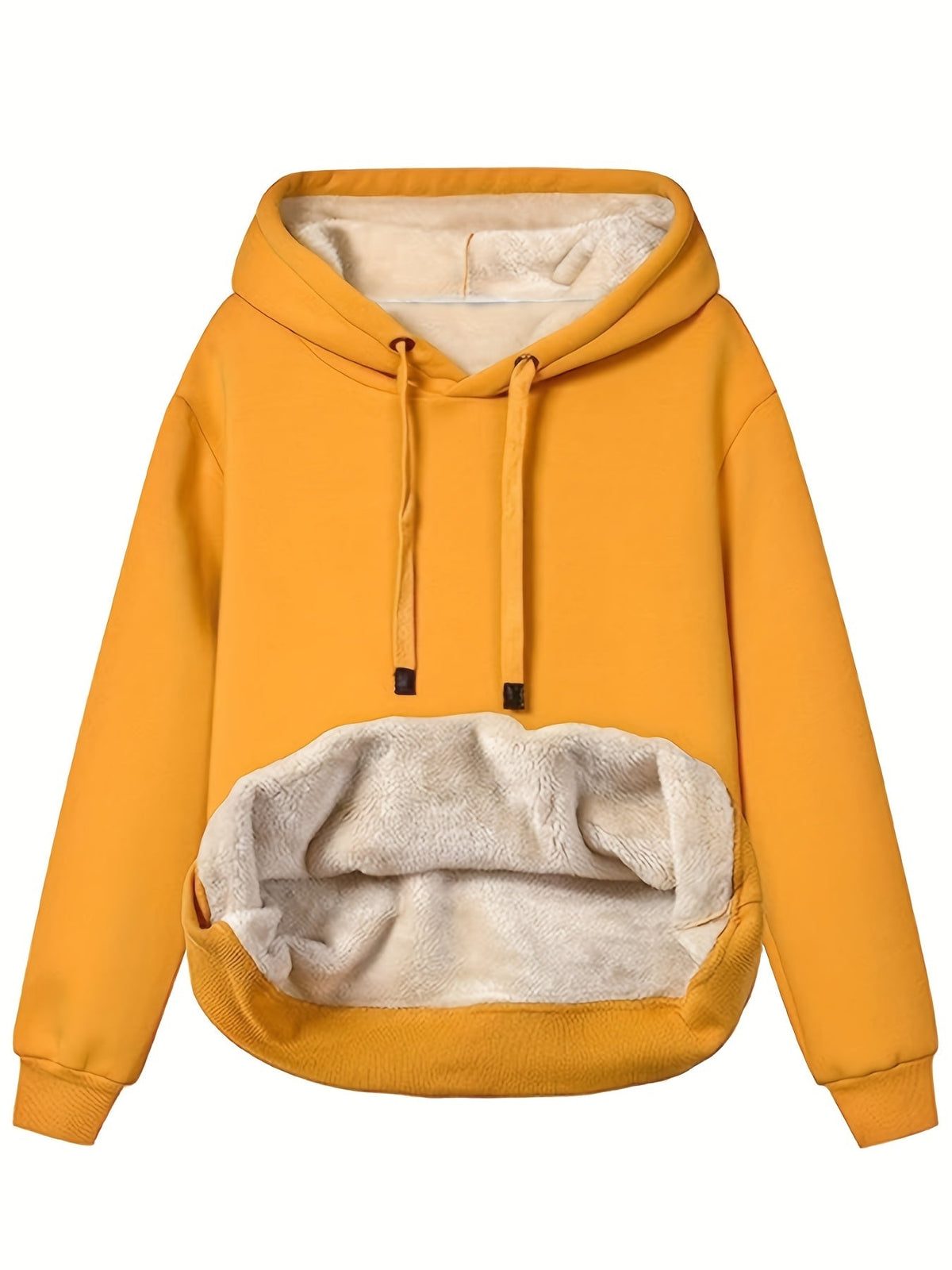 Varm hettegenser i fleece for dame – myk og lun hoodie til vinteren