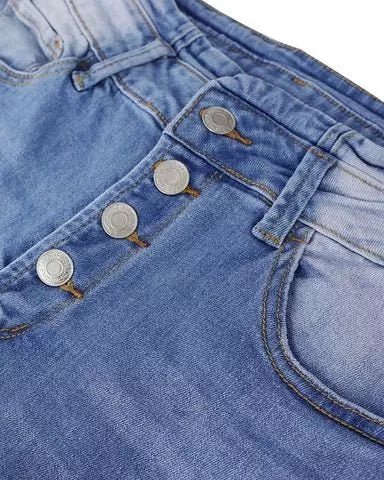 Vintage flare jeans med høyt liv for dame – myk og formende i blå denim
