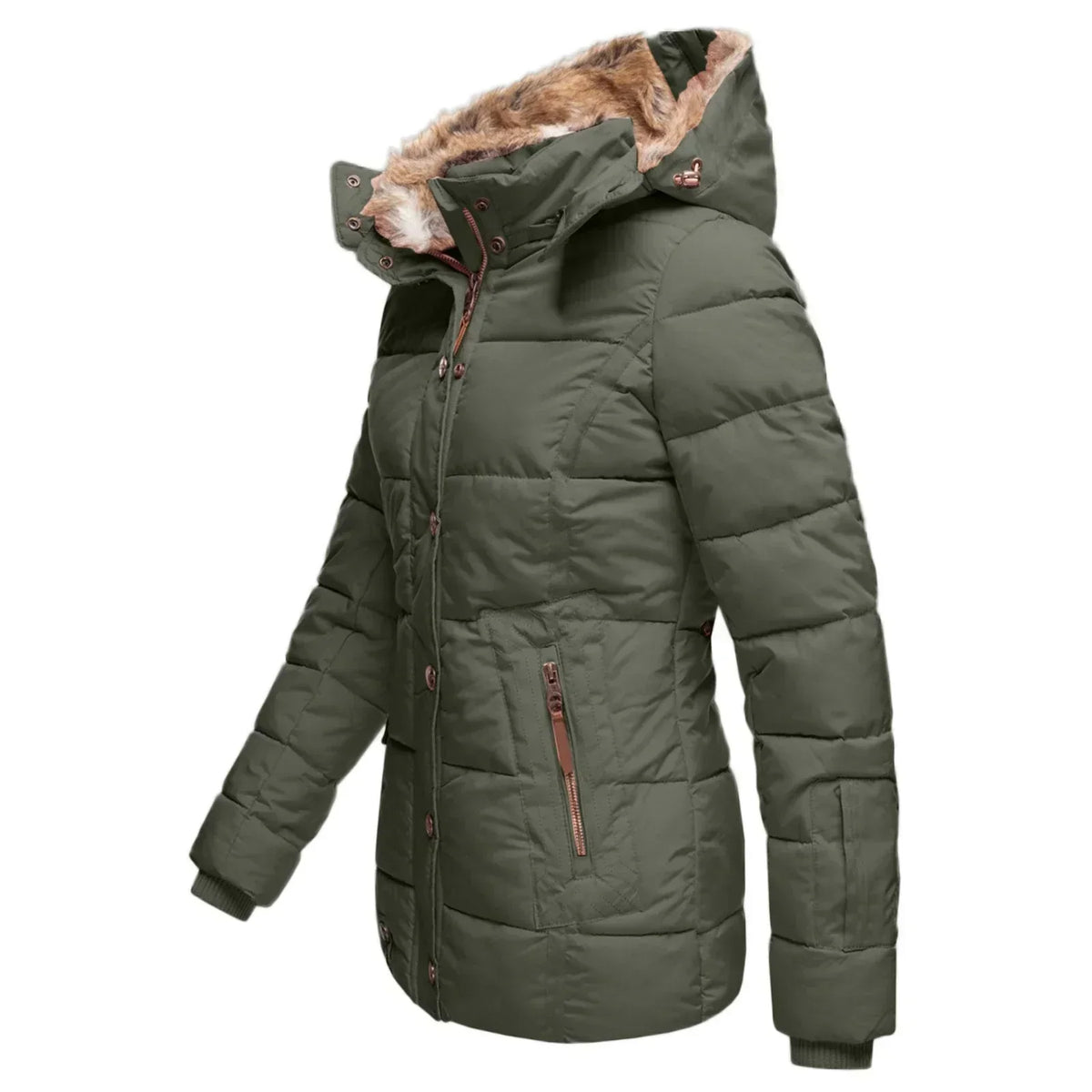 Slim fit vinterjakke for dame – myk og formstabil jakke i seks farger