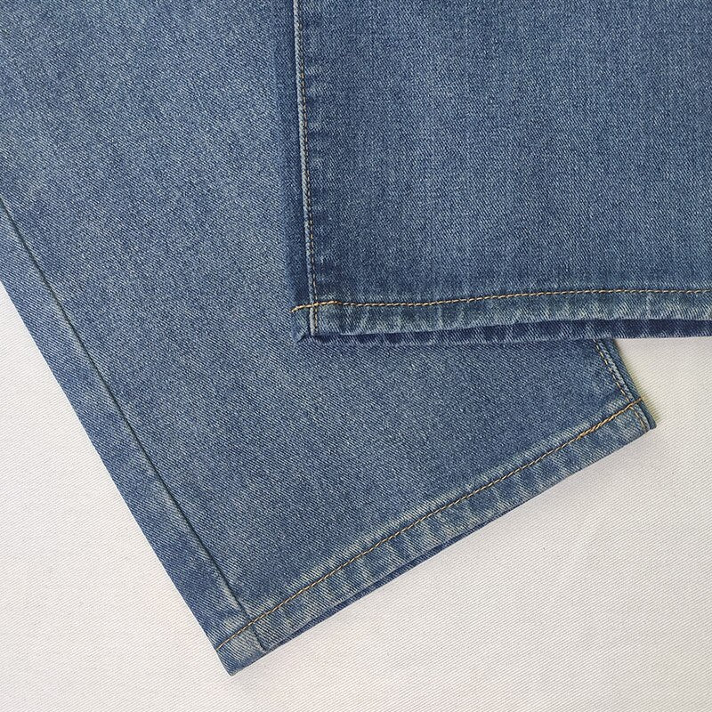 Vid boyfriend jeans med høyt liv for dame – løs jeans i bomullsdenim