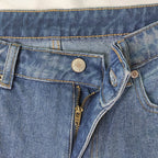 Vid boyfriend jeans med høyt liv for dame – løs jeans i bomullsdenim