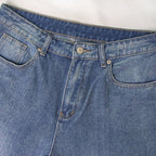 Vid boyfriend jeans med høyt liv for dame – løs jeans i bomullsdenim