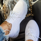 Trendy og behagelige sneakers for dame – med godt fotseng, fem farger